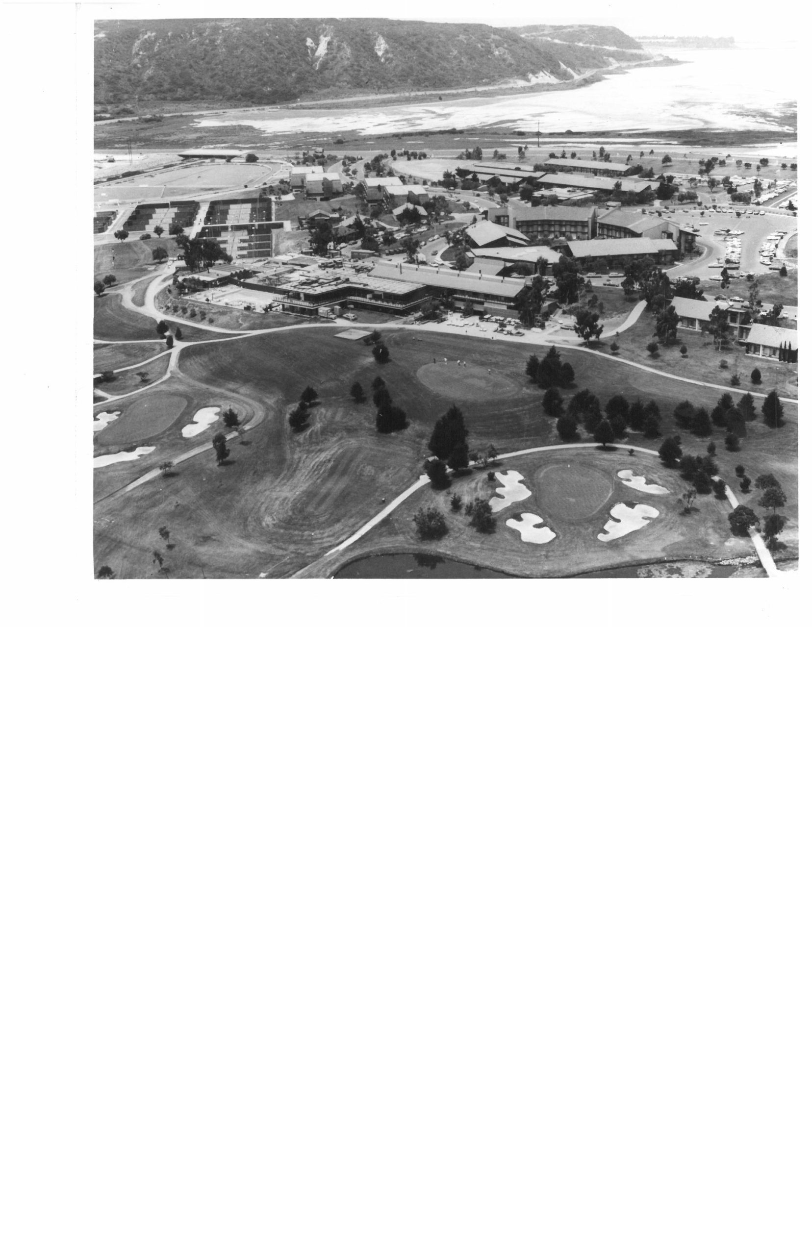 Aerial view of residential neighbourhoods in Carlsbad, California