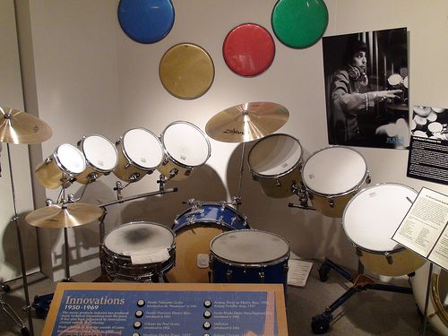 Instrument display inside the Museum of Making Music